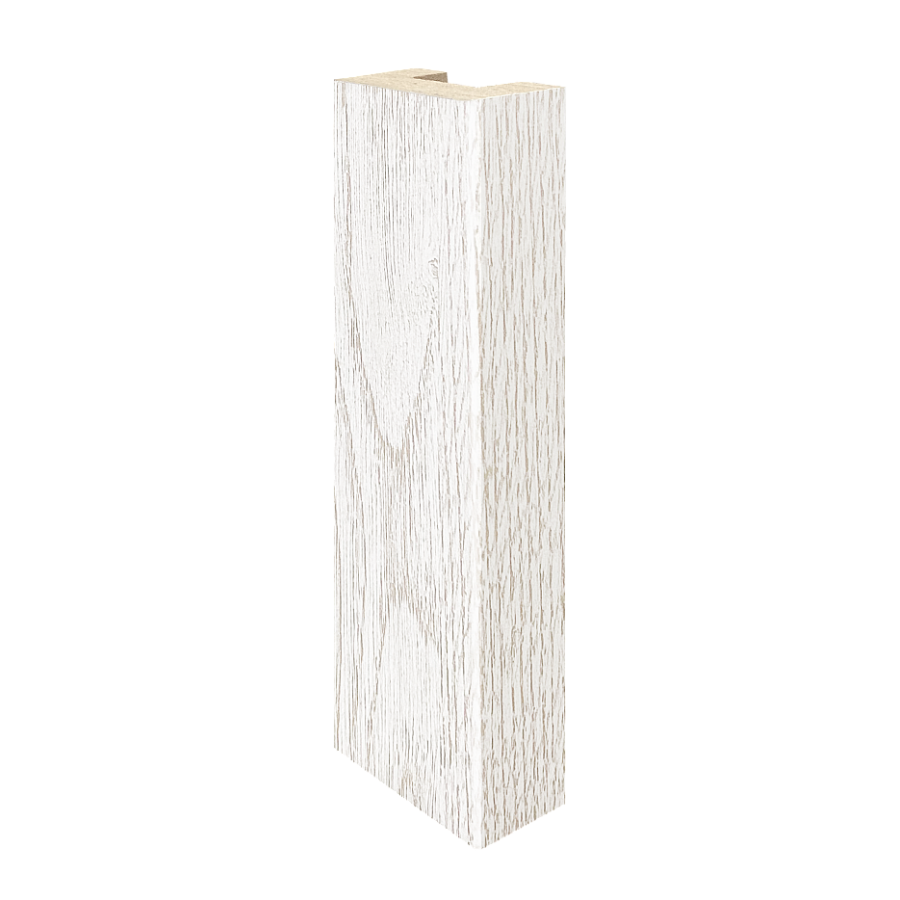 Рейка декоративная 2800*40*22 дуб белый