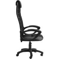 Кресло для руководителя Элегант L5 черное (искусственная кожа/сетка, пластик, пиастра)