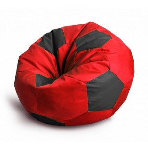 Кресло-Мешок "Мяч"Real  (85*85) съемный чехол (Красно-черный) НЕЙЛОН