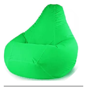 Кресло-Мешок "Груша" Real (120*80) съемный чехол (зеленый) НЕЙЛОН