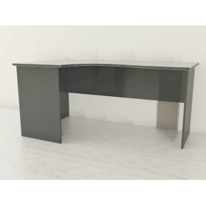 Набор мебели "Визит-5" Стол эргономичный 1600*900 (Антрацит-Серый) (лдсп антрацит-лдсп серый)