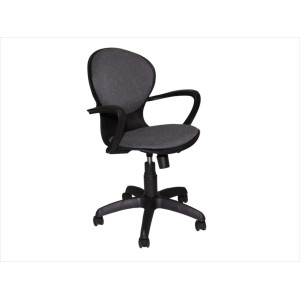 Кресло компьютерное "Варна" ВМ материал ткань "Чёрная", пластик чёрный.