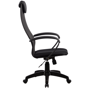 Кресло компьютерное «BР-8» Чёрная сетка, крестовина пластик