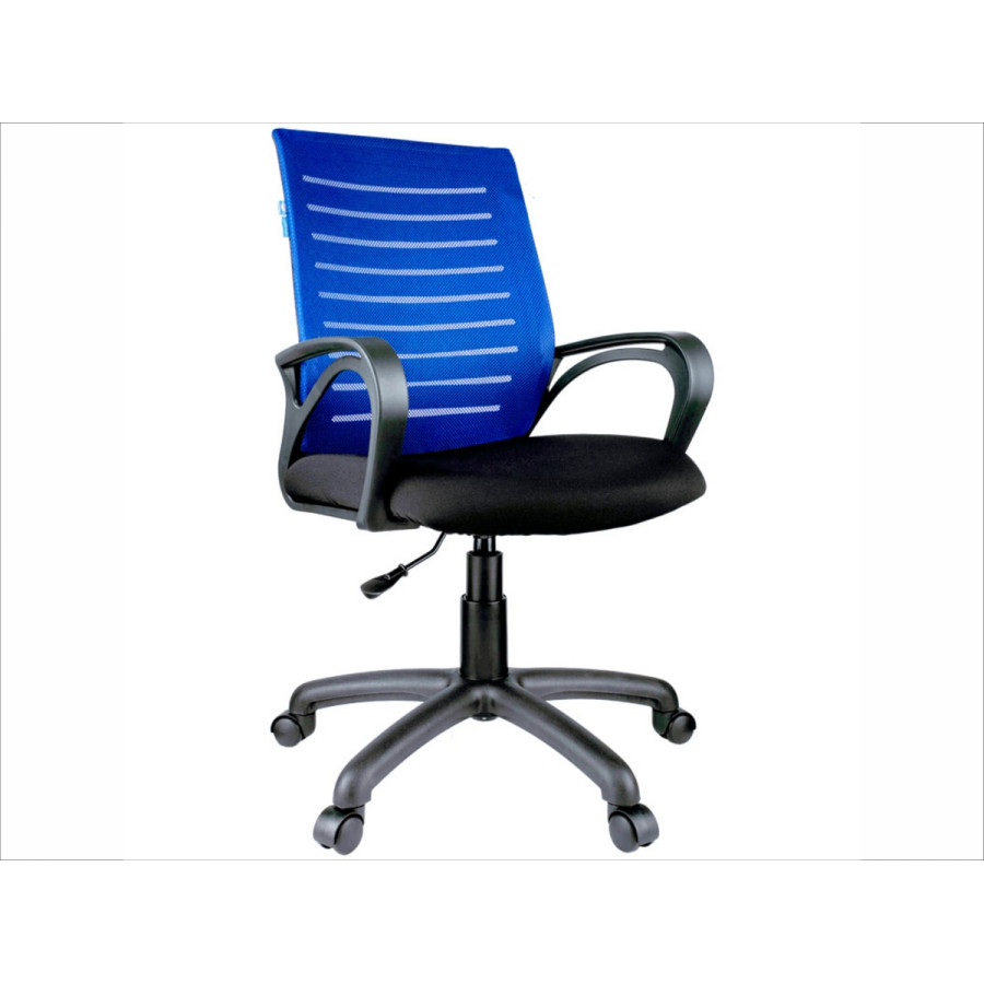 Кресло компьютерное "Премьер 5" (K) сетка синяя, крестовина пластик
