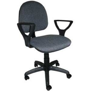 Кресло компьютерное  "Фаворит 1"  материал Серый, пластик чёрный