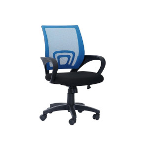 Кресло компьютерное "Премьер 5" (S) сетка синяя, крестовина пластик