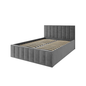 Мягкая кровать «Лана» 1,6 Графит Софт с подъемным механизмом