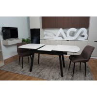 Стол керамогранит Барон 1500/1900х800х740 Белый