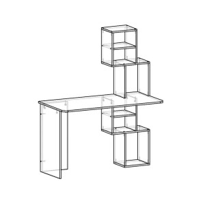 Стол письменный АКИТА  левый (1100*1500*600)