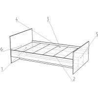 Кровать ДАНИ-3 (1900-1600)
