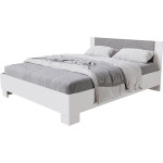 Кровать NOVA 1.4м.(1400 / Белый/Бетон)