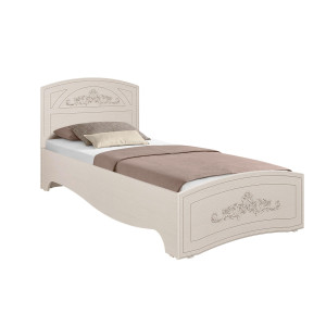 Кровать односпальная Каролина (900) (патина) (Патина/вудлайн кремовый/сандал белый)