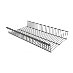 Корзина стационарная черного цвета 85x903x440 мм