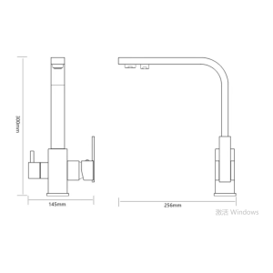 Смеситель для кухонной мойки под фильтр питьевой воды Savol S-L1807H