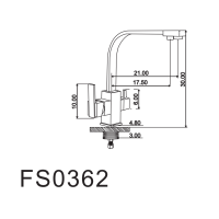 Смеситель для кухонной мойки Fmark FS0362 под фильтр питьевой воды