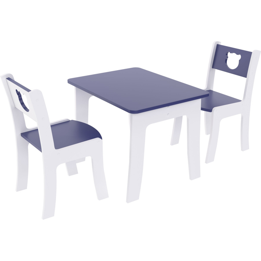 Мебель бытовая детская Стол исполнения 1; тип IV; ростовой номер 2/1200 (Синий перламутр / Милк матовый)