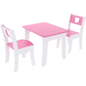 Мебель бытовая детская Стул исполнения 1; тип I; ростовой номер 2/1200 (Розовая шагрень / Милк матовый)