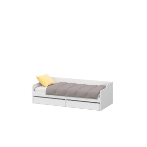 Кровать "КР 2" (универсальная) Белый текстурный